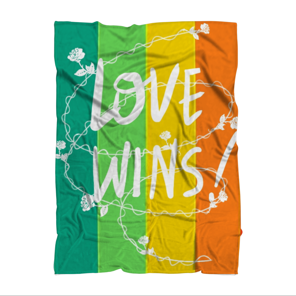 Love Wins Premium Sublimation Adult Blanket - IAKAM