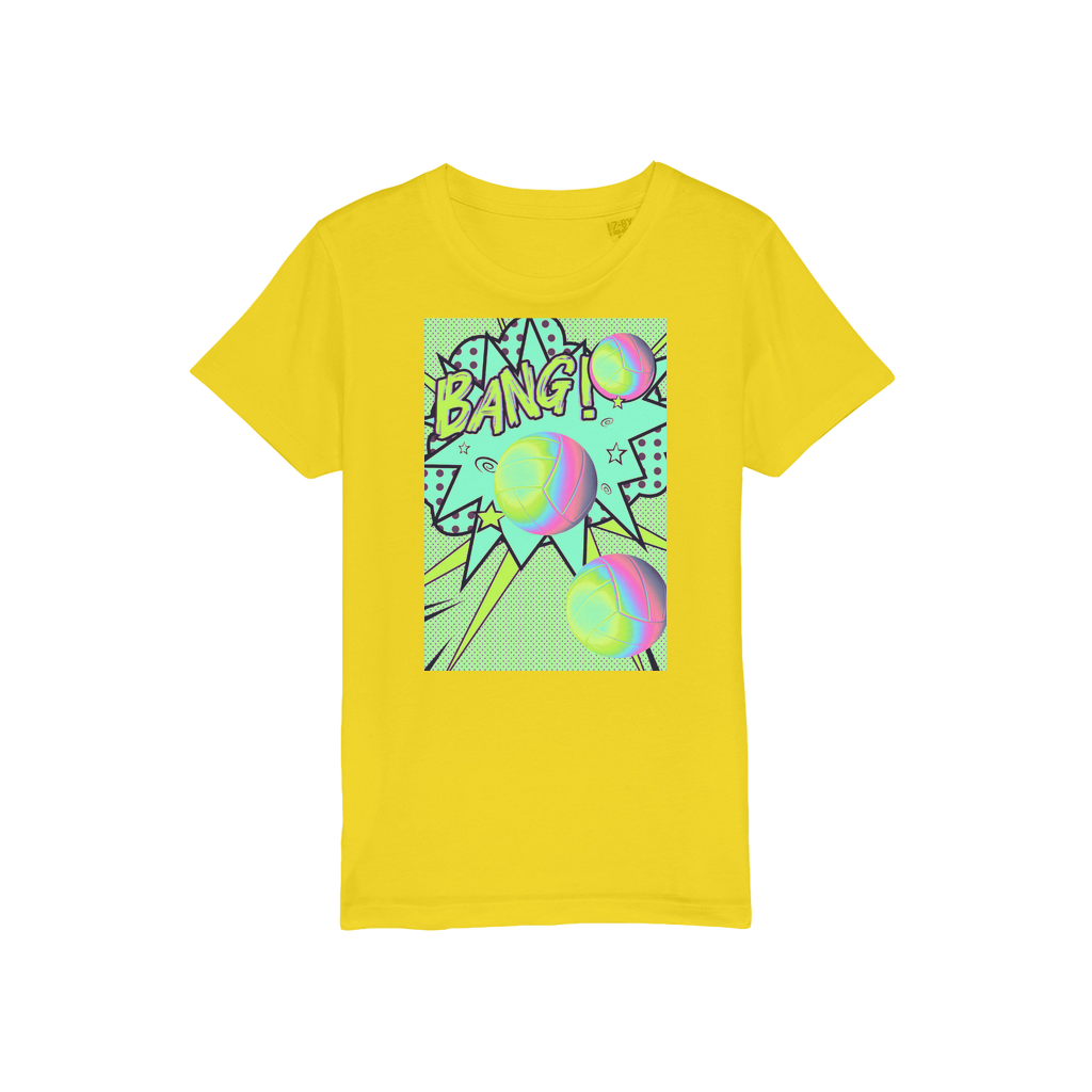 Volley Ball Organic Jersey Kids T-Shirt - IAKAM