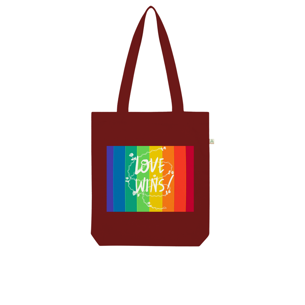 Love Wins Organic Tote Bag - IAKAM