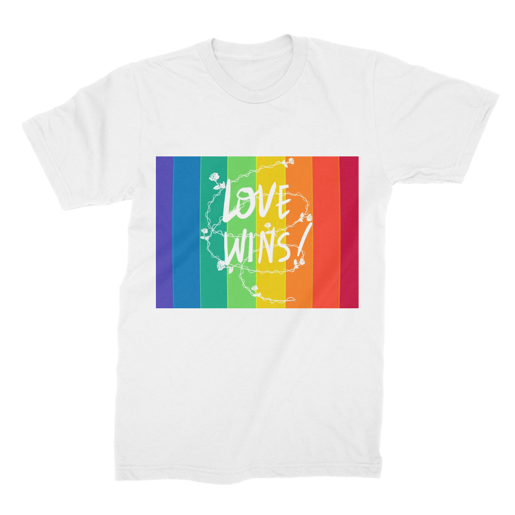 Love Wins Premium Jersey Men's T-Shirt - IAKAM