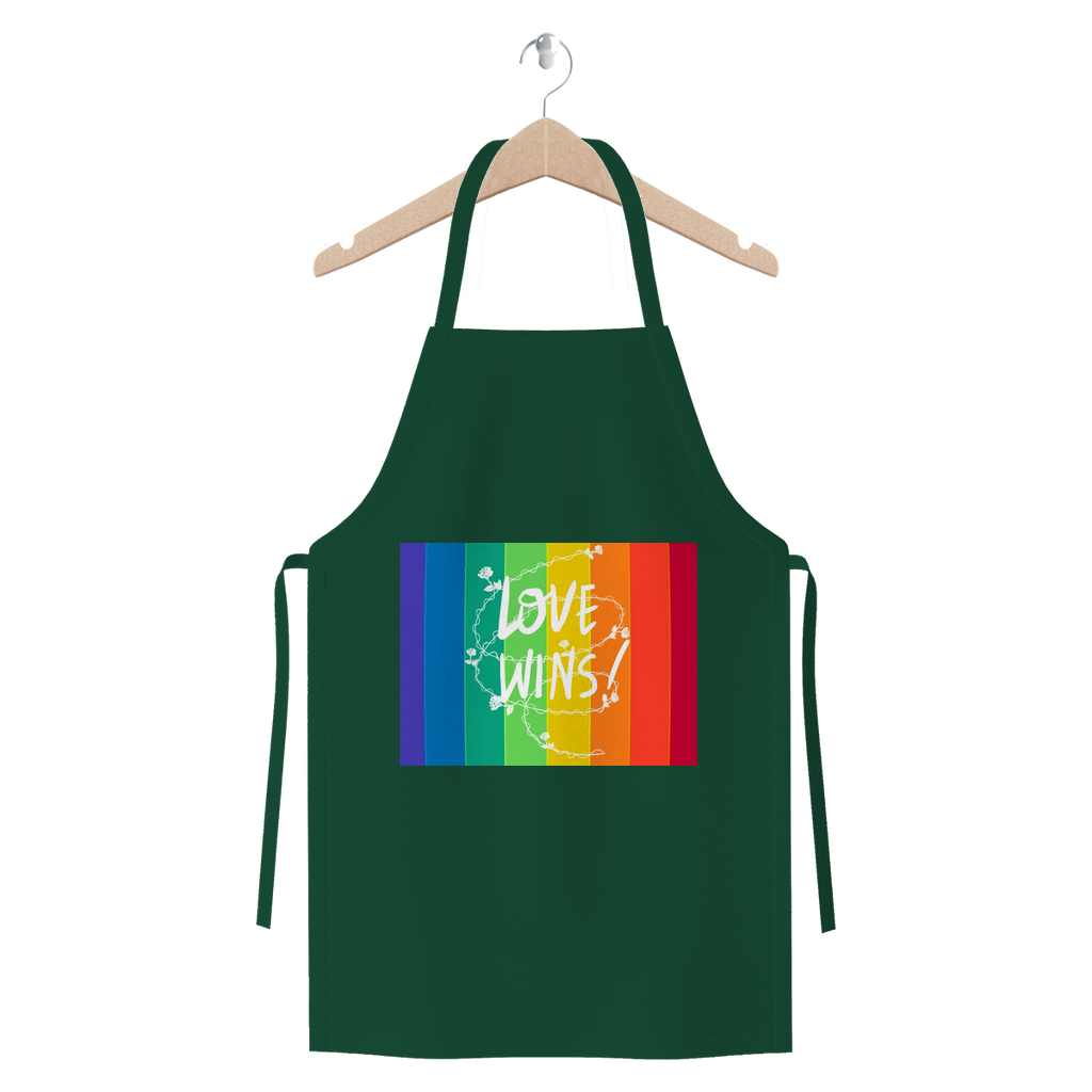 Love Wins Premium Jersey Apron - IAKAM