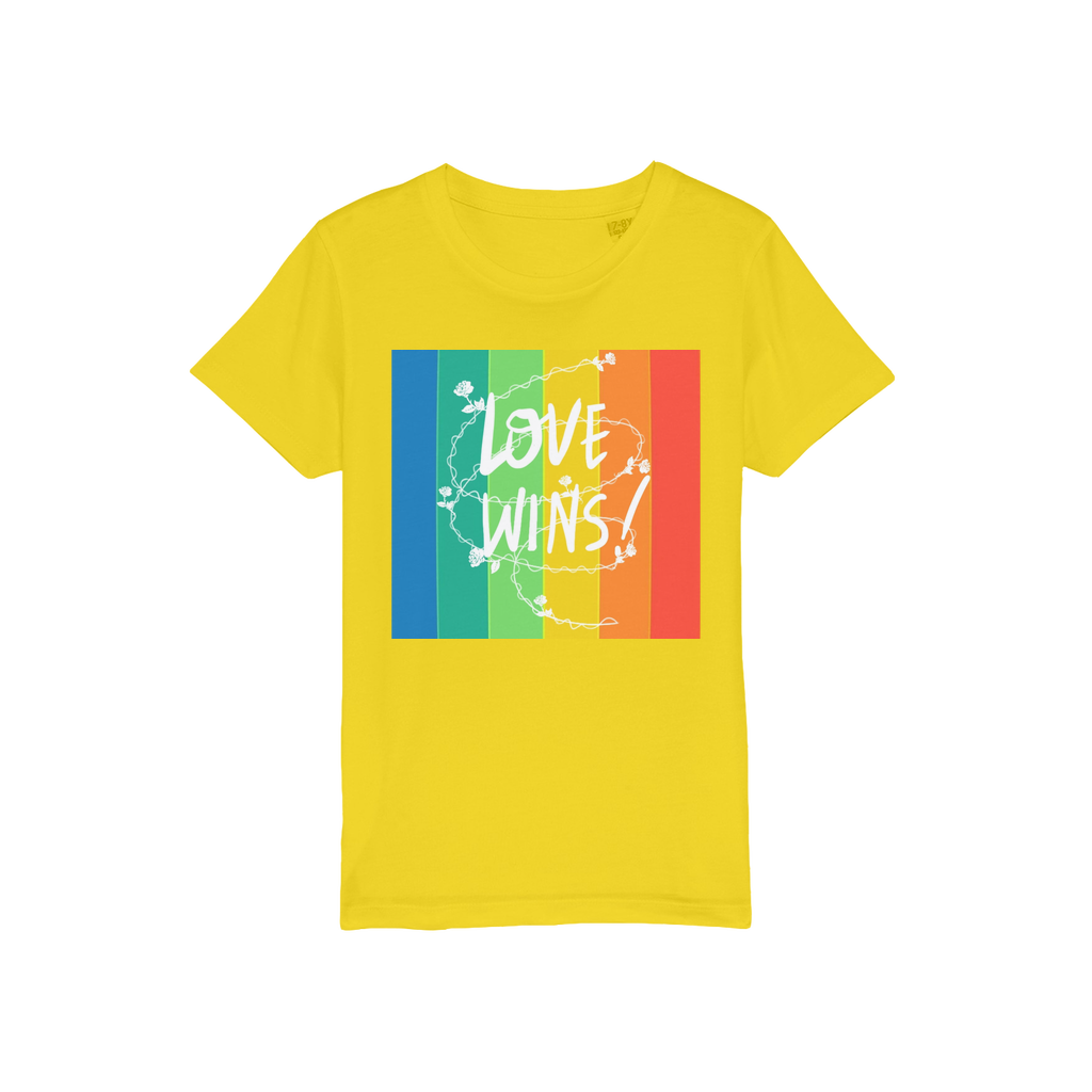 Love Wins Organic Jersey Kids T-Shirt - IAKAM