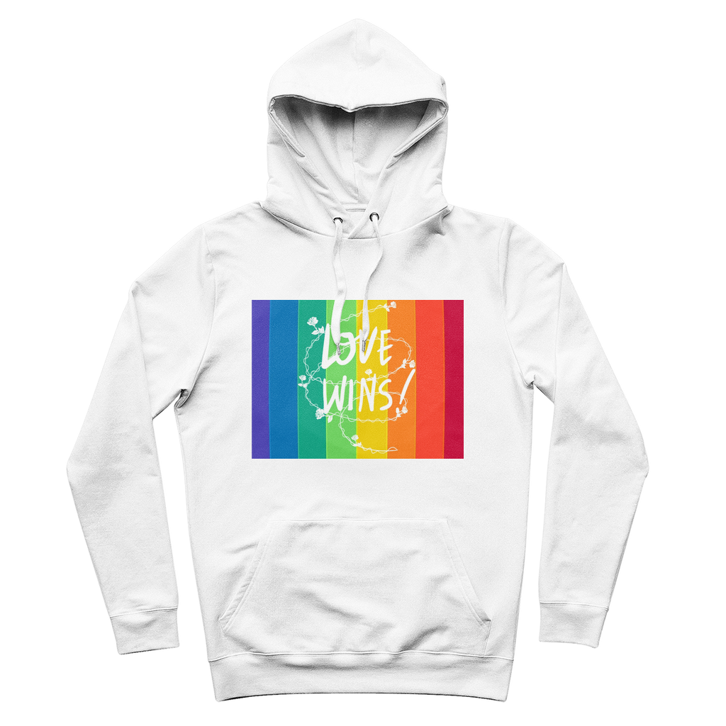 Love Wins 100% Organic Cotton Hoodie - IAKAM