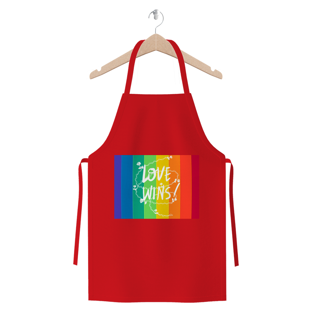 Love Wins Premium Jersey Apron - IAKAM