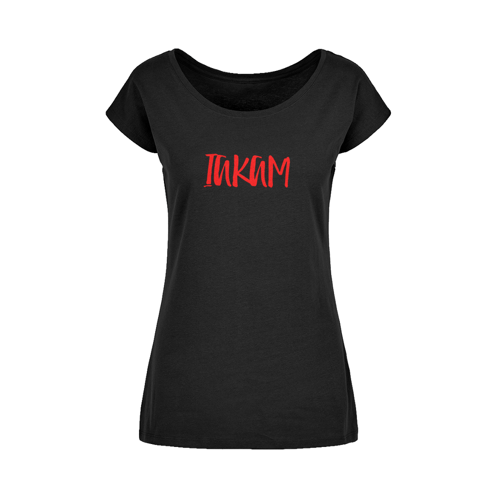 IAKAM Red Wide Neck Womens T-Shirt XS-5XL - IAKAM