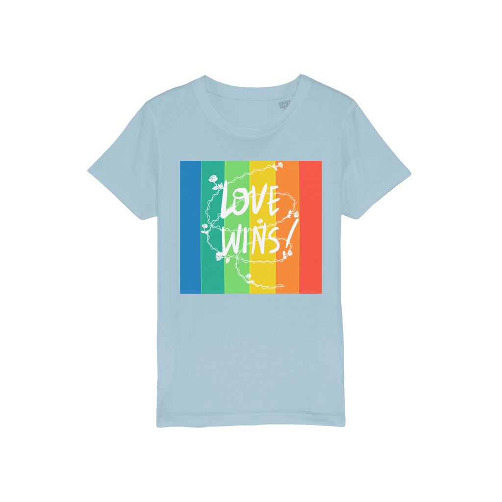 Love Wins Organic Jersey Kids T-Shirt - IAKAM