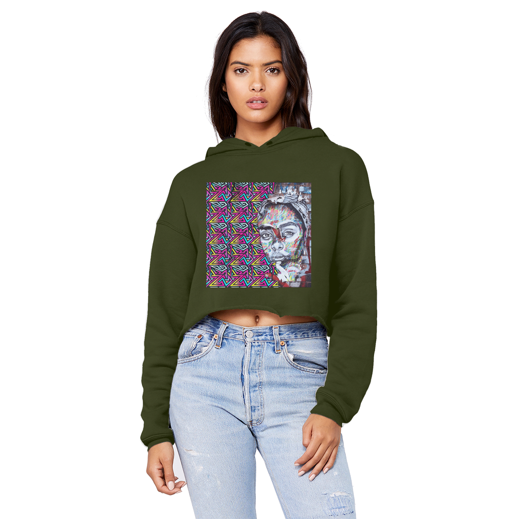 Beauty Unisex Cropped Raw Edge Boyfriend Hoodie - IAKAM