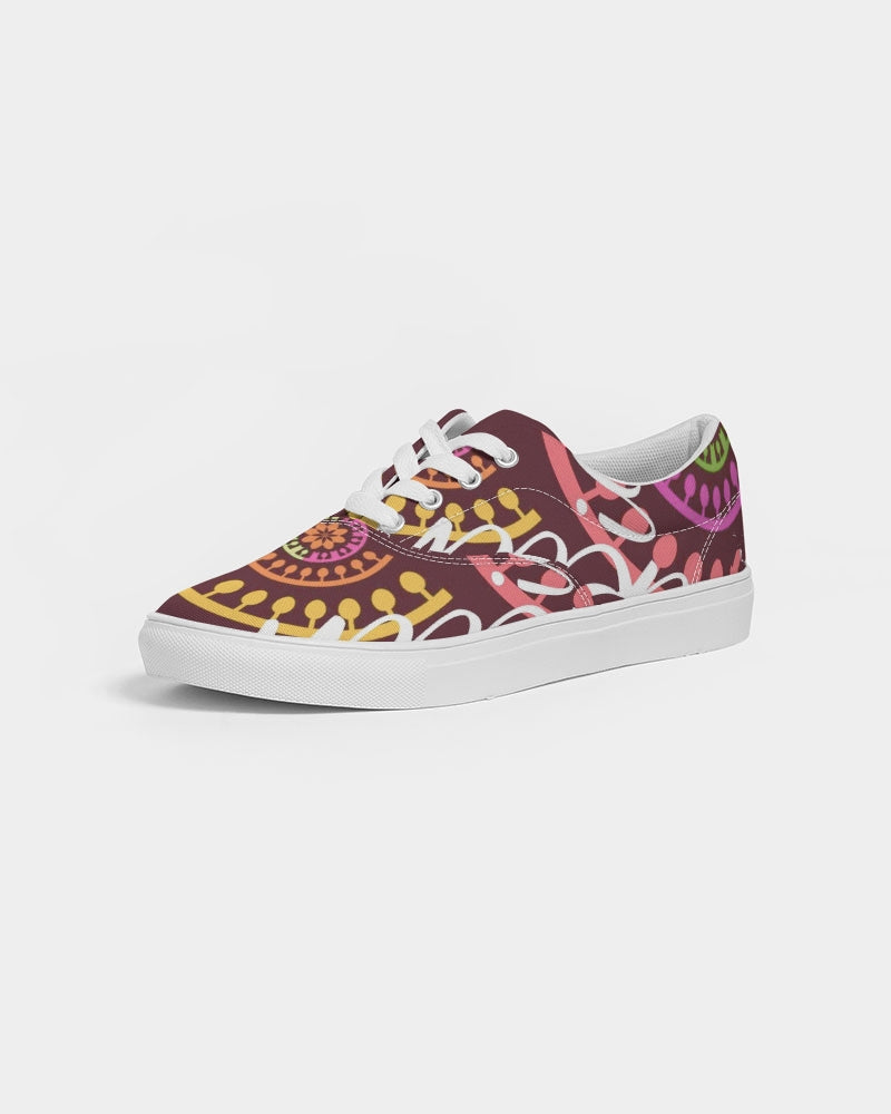 Crazy Skull 1 Women's Lace Up Canvas Shoe - IAKAM