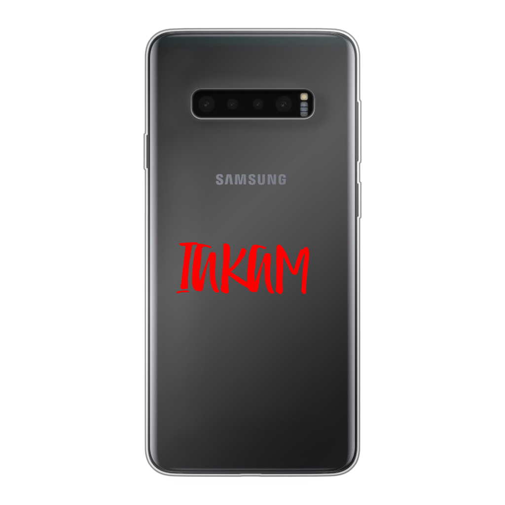 IAKAM Red Back Printed Transparent Soft Phone Case - IAKAM