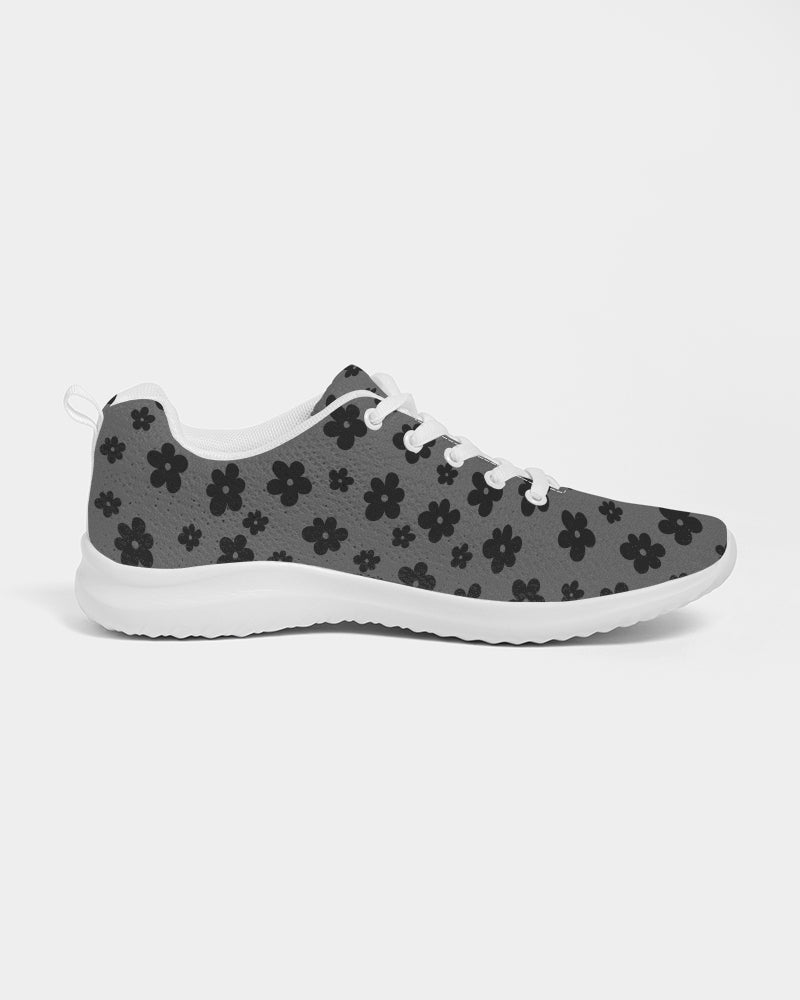 Flower Pattern Women's Athletic Shoe - IAKAM