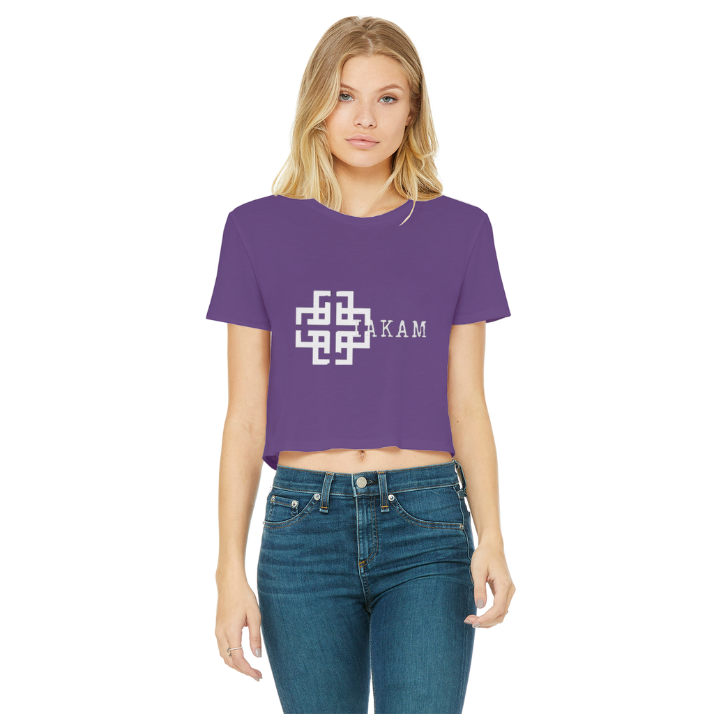 KAM S9 Classic Women's Cropped Raw Edge T-Shirt - IAKAM