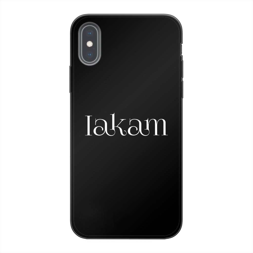 Iakam collec Back Printed Black Soft Phone Case - IAKAM