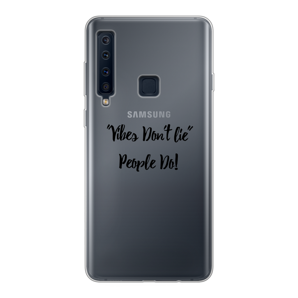 Vibes Don't Lie Back Printed Transparent Soft Phone Case - IAKAM