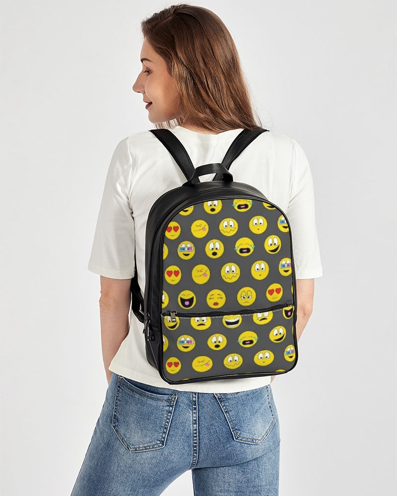 Emjoi Mood Classic Faux Leather Backpack - IAKAM