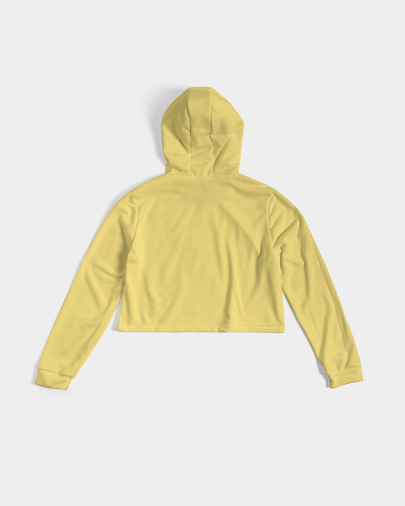 Yella Day Women's Cropped Hoodie - IAKAM