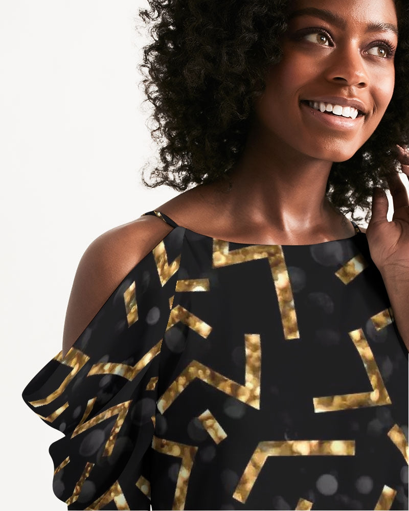 Pixie Night Women's Open Shoulder A-Line Dress - IAKAM