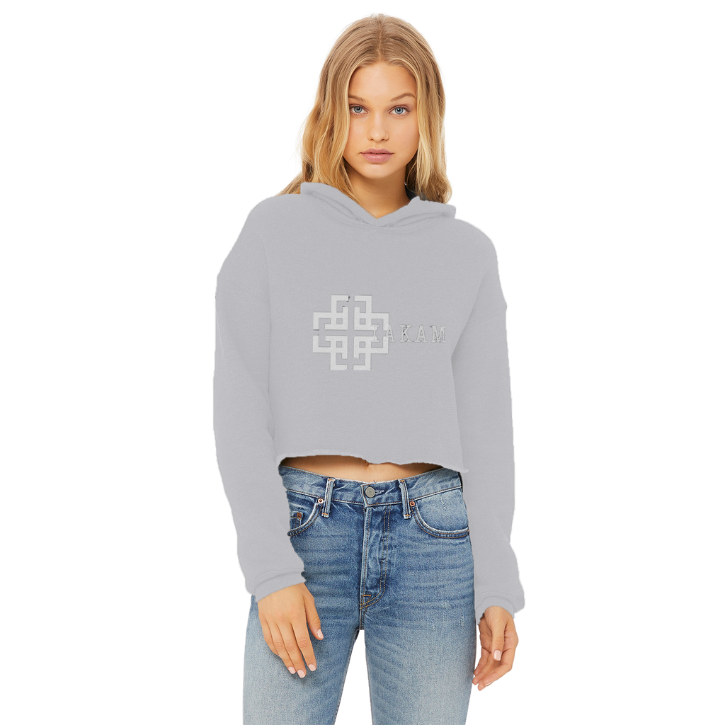KAM S9 Hoodie Ladies Cropped Raw Edge Hoodie - IAKAM
