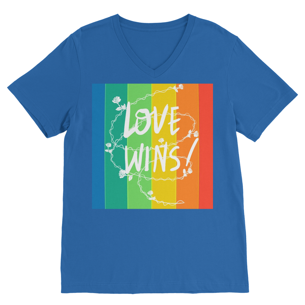 Love Wins Premium V-Neck T-Shirt - IAKAM