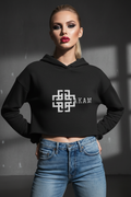 KAM S9 Hoodie Ladies Cropped Raw Edge Hoodie - IAKAM