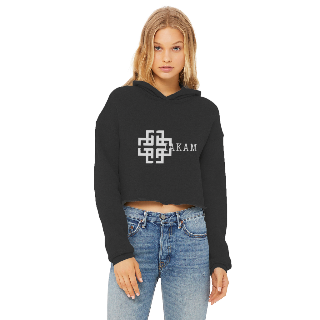KAM S9 Hoodie Ladies Cropped Raw Edge Hoodie - IAKAM