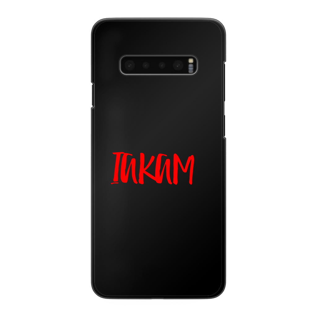 IAKAM Red Back Printed Black Hard Phone Case - IAKAM