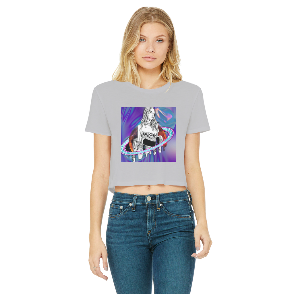 Outerspace 3 Classic Women's Cropped T-Shirt - IAKAM