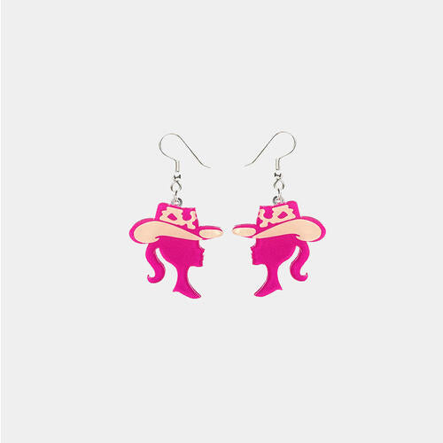 Geometric Shape Acrylic Dangle Earrings - IAKAM