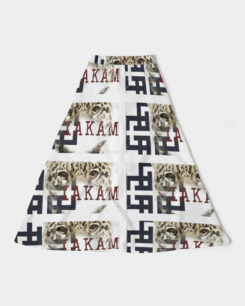Co Kam Women's All-Over Print A-Line Midi Skirt - IAKAM