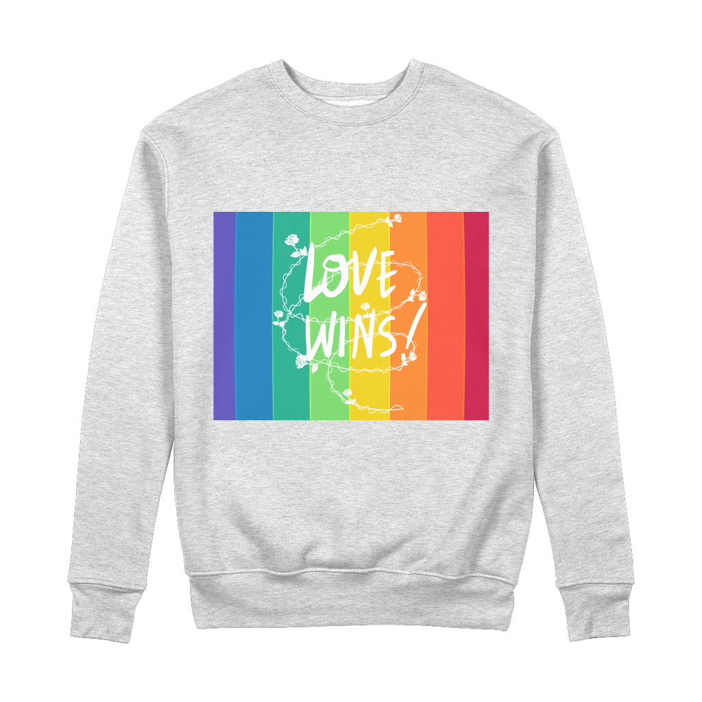 Love Wins 100% Organic Cotton Sweatshirt - IAKAM