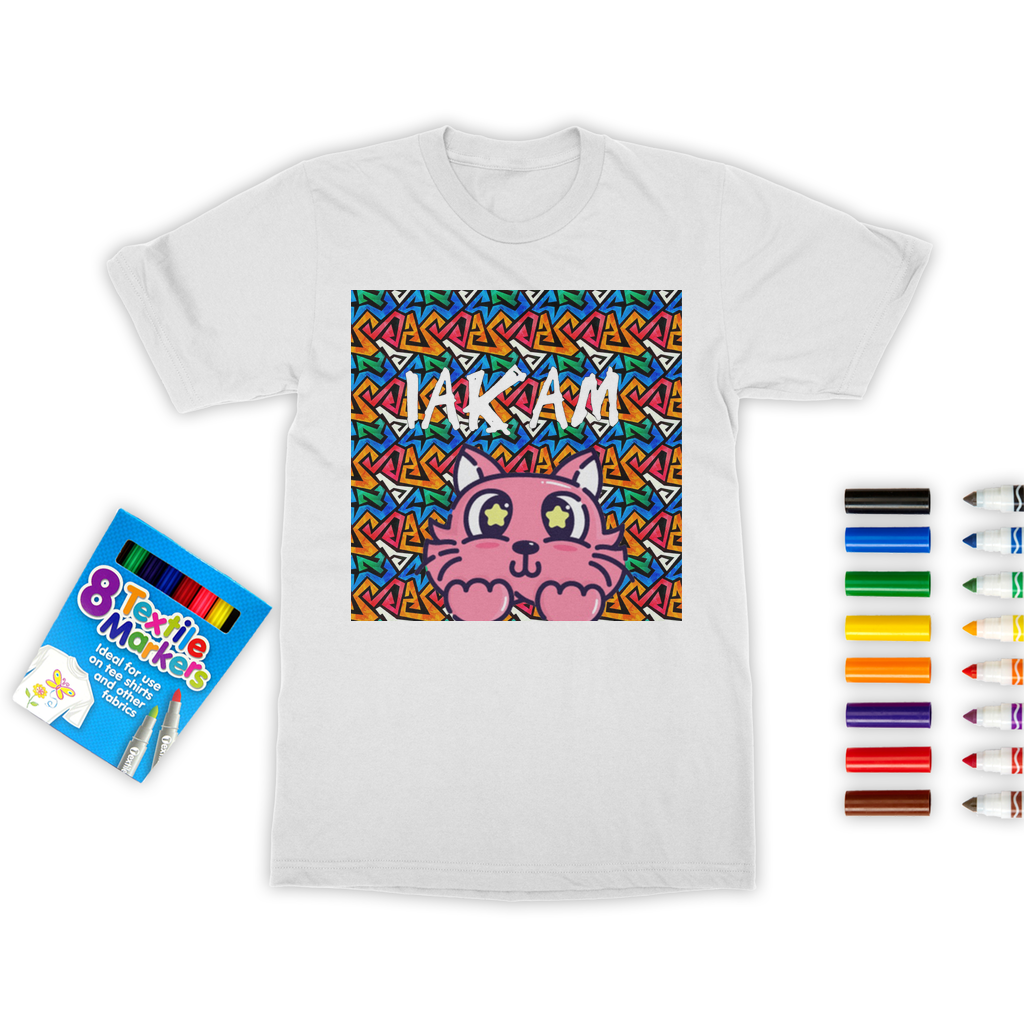 IAKAM Kat Colouring T-Shirt - IAKAM