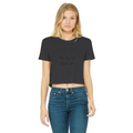 Vibes Don't Lie Classic Women's Cropped Raw Edge T-Shirt - IAKAM