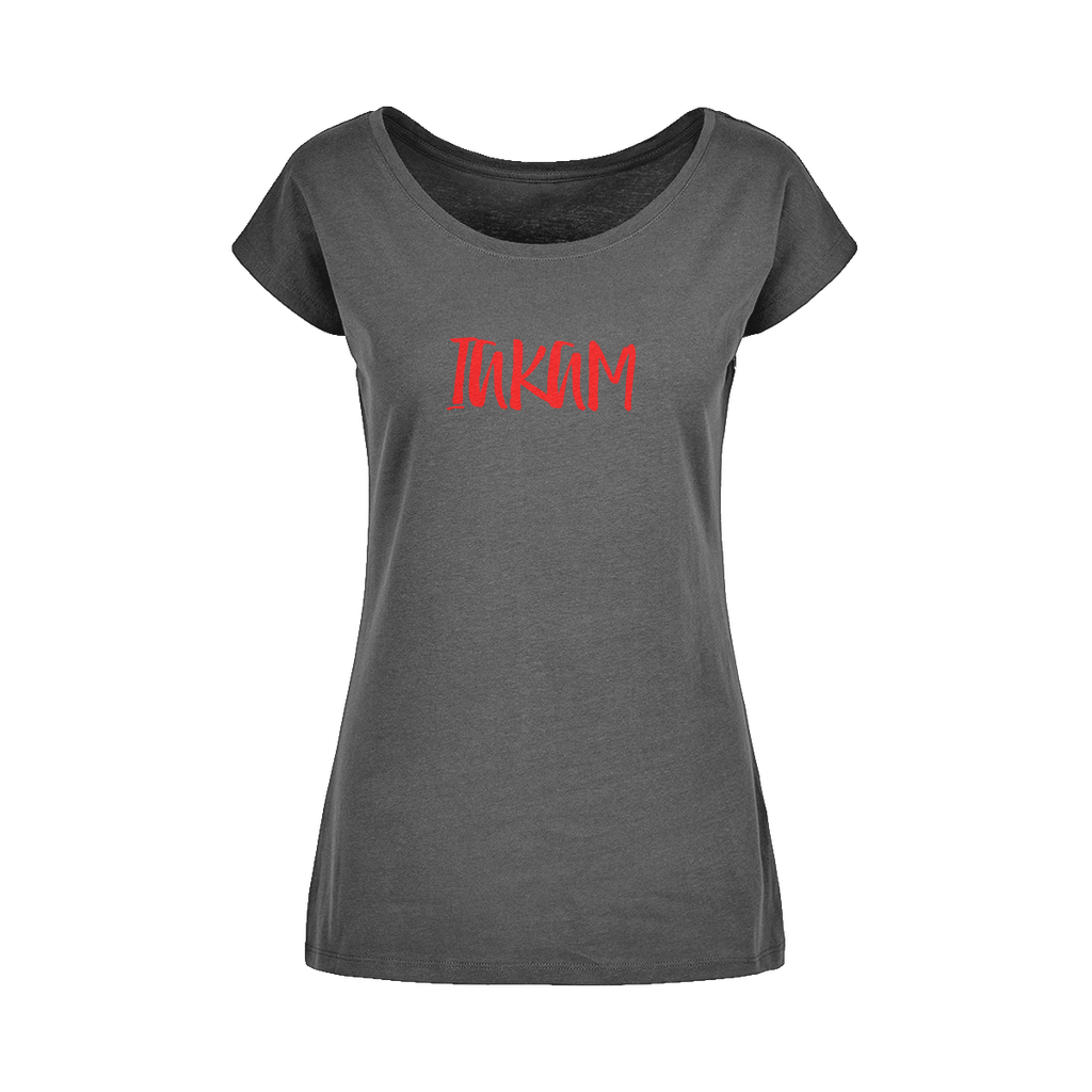 IAKAM Red Wide Neck Womens T-Shirt XS-5XL - IAKAM