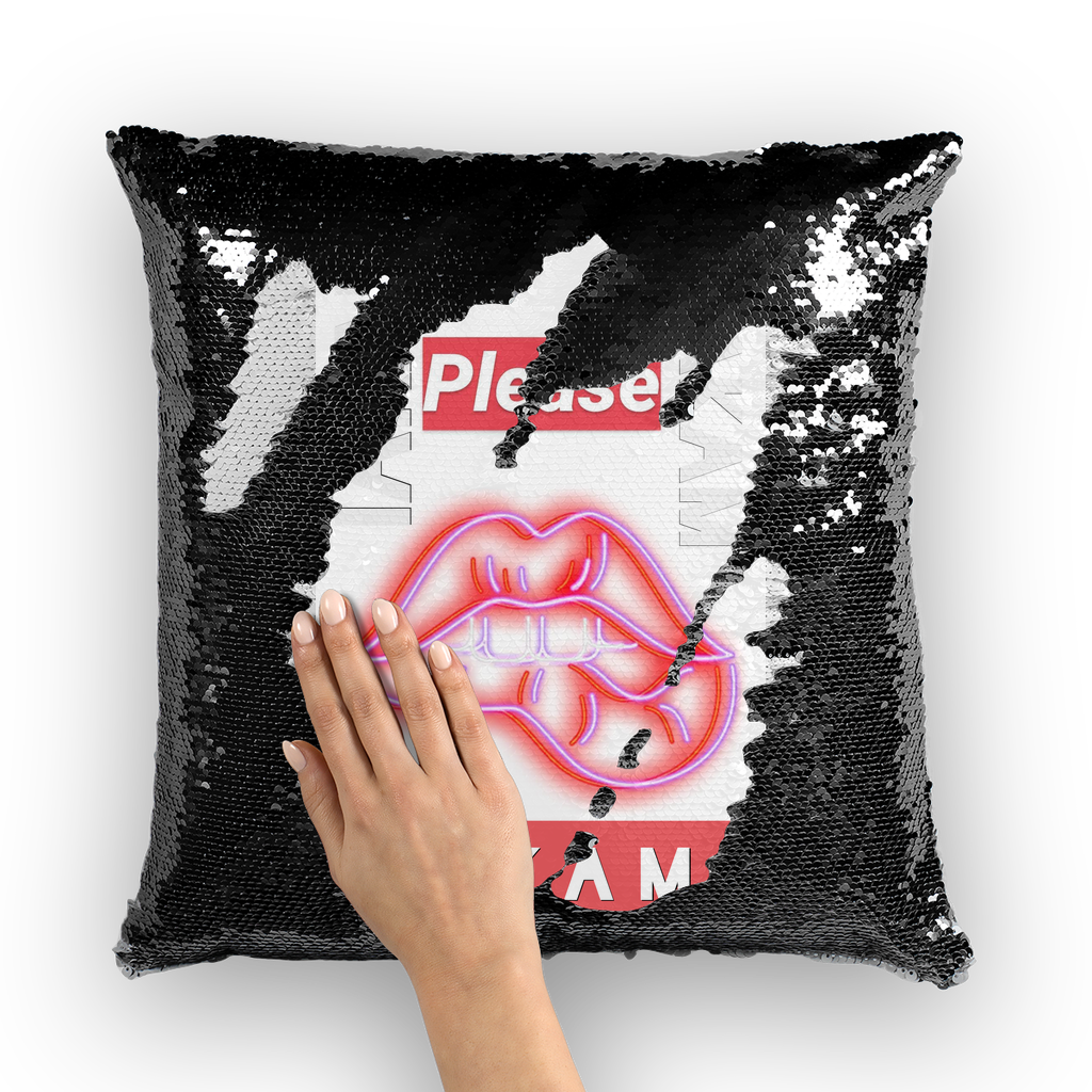 Please Sequin Cushion Cover - IAKAM