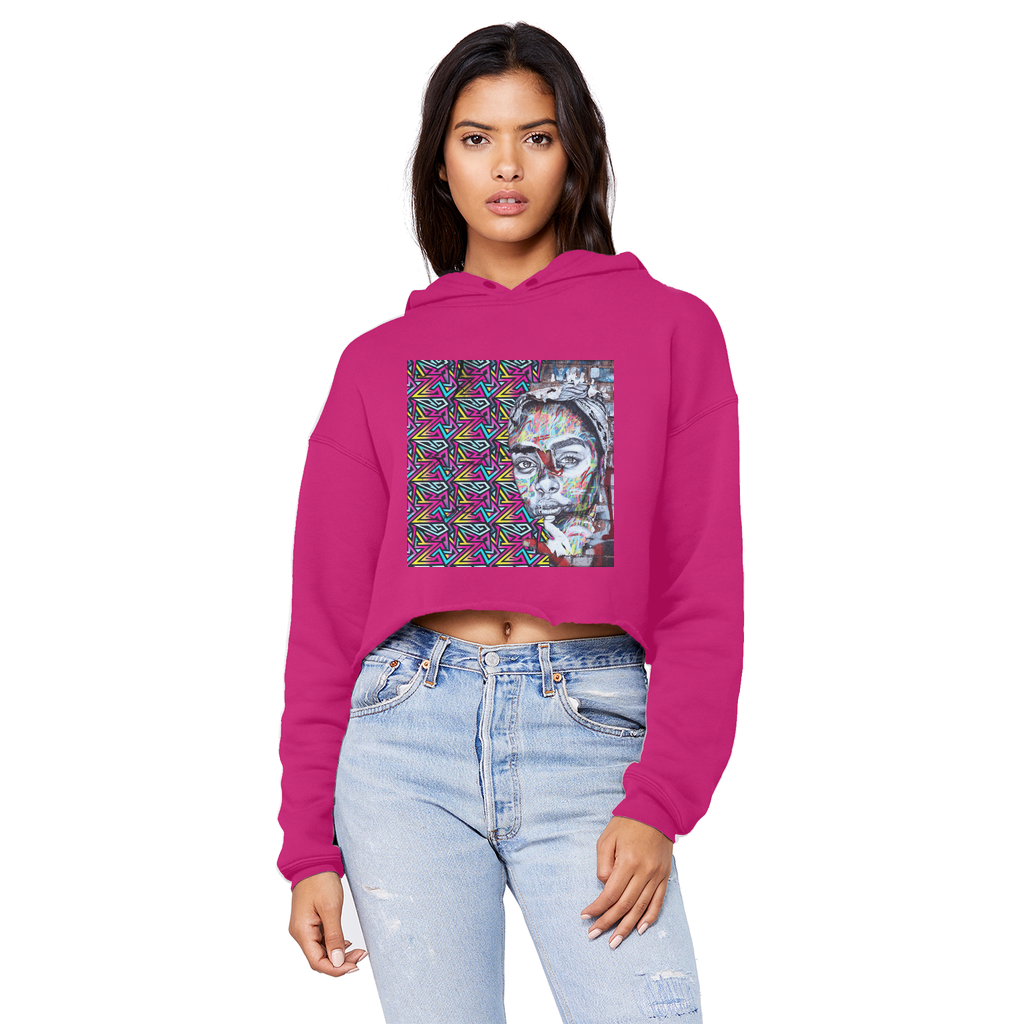 Beauty Unisex Cropped Raw Edge Boyfriend Hoodie - IAKAM