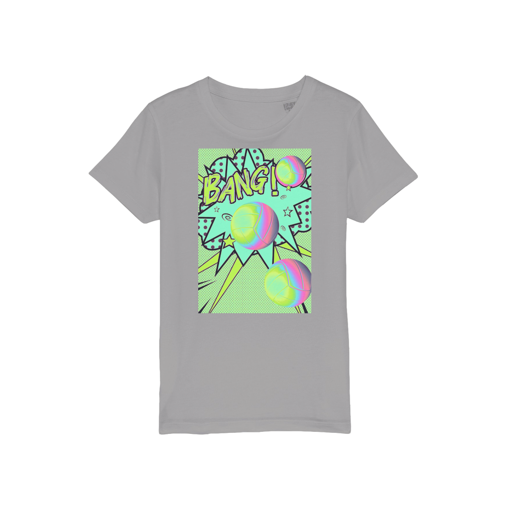 Volley Ball Organic Jersey Kids T-Shirt - IAKAM
