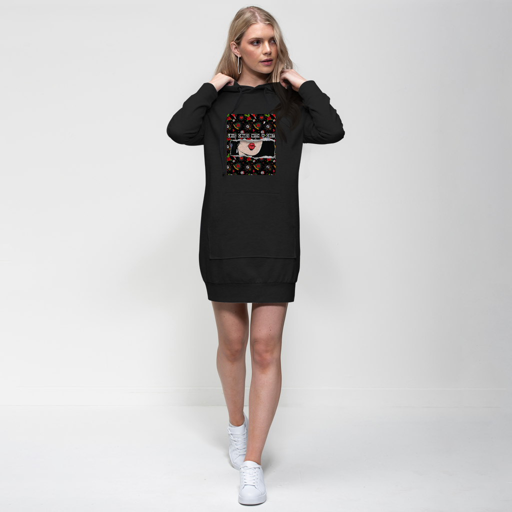 Love Cost  Please Hoodie Dress - IAKAM