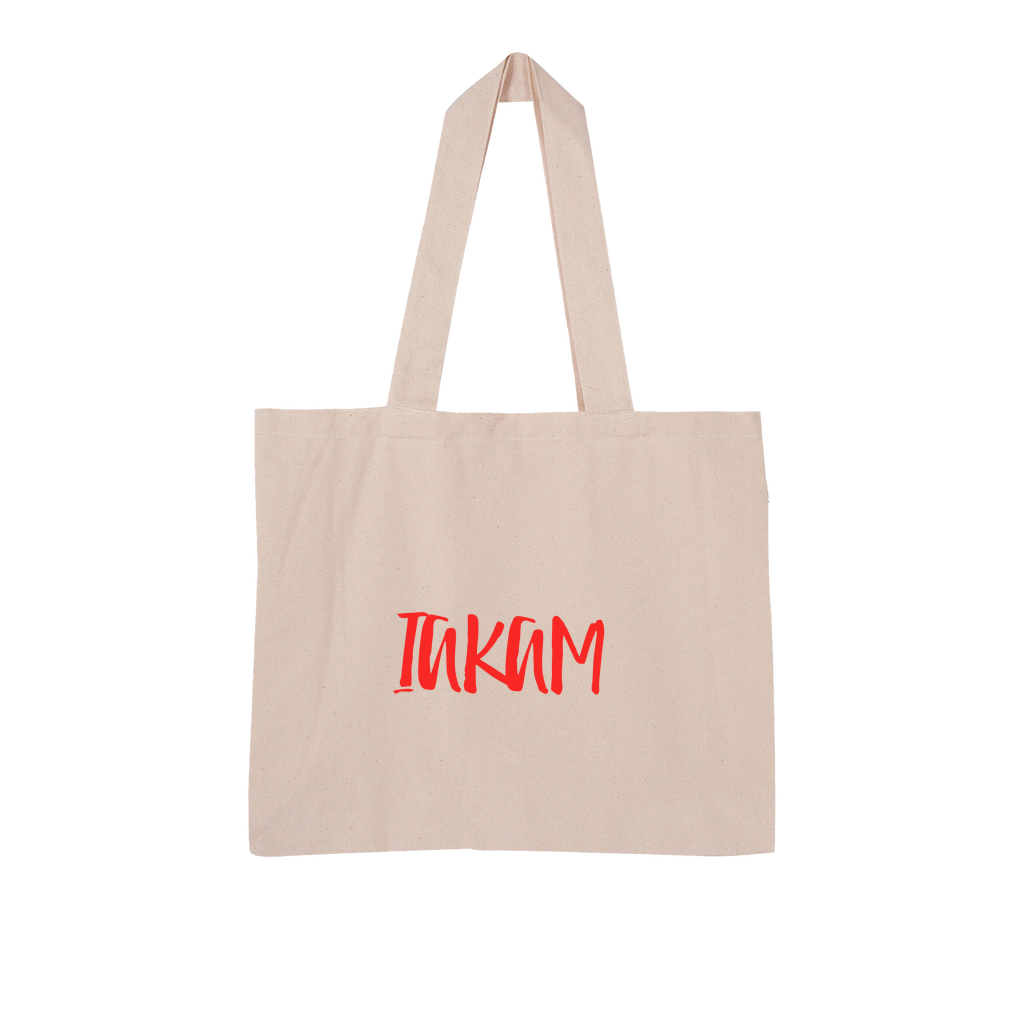 IAKAM Red Large Organic Tote Bag - IAKAM