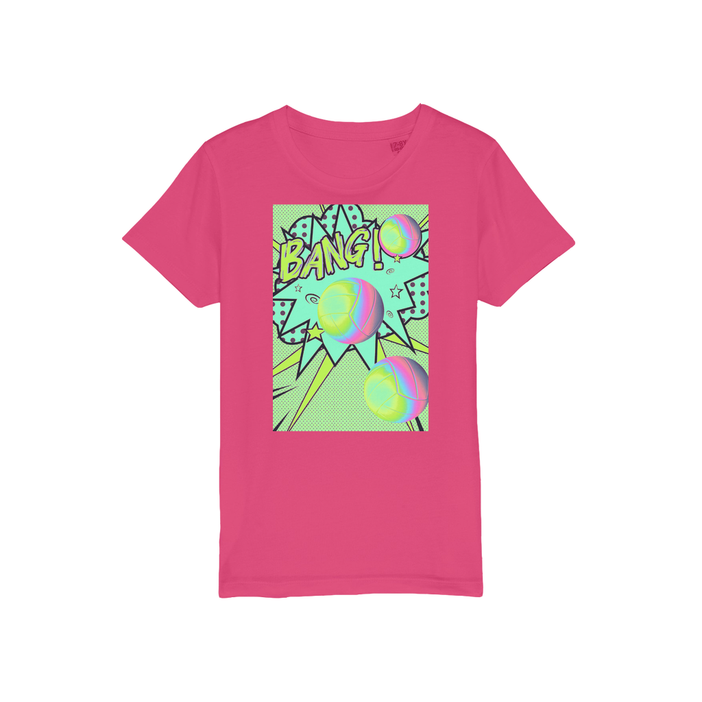 Volley Ball Organic Jersey Kids T-Shirt - IAKAM