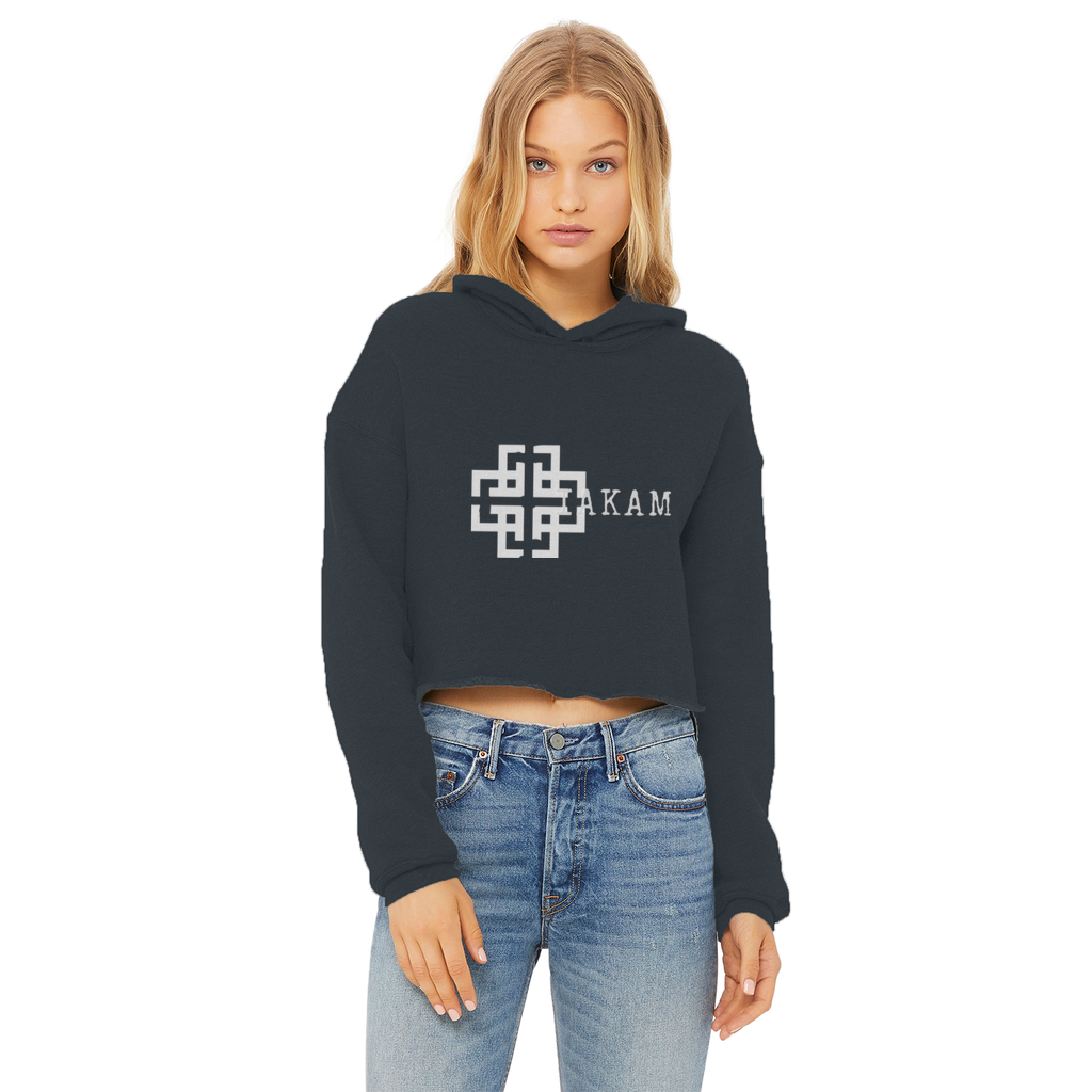 KAM S9 Hoodie Ladies Cropped Raw Edge Hoodie - IAKAM