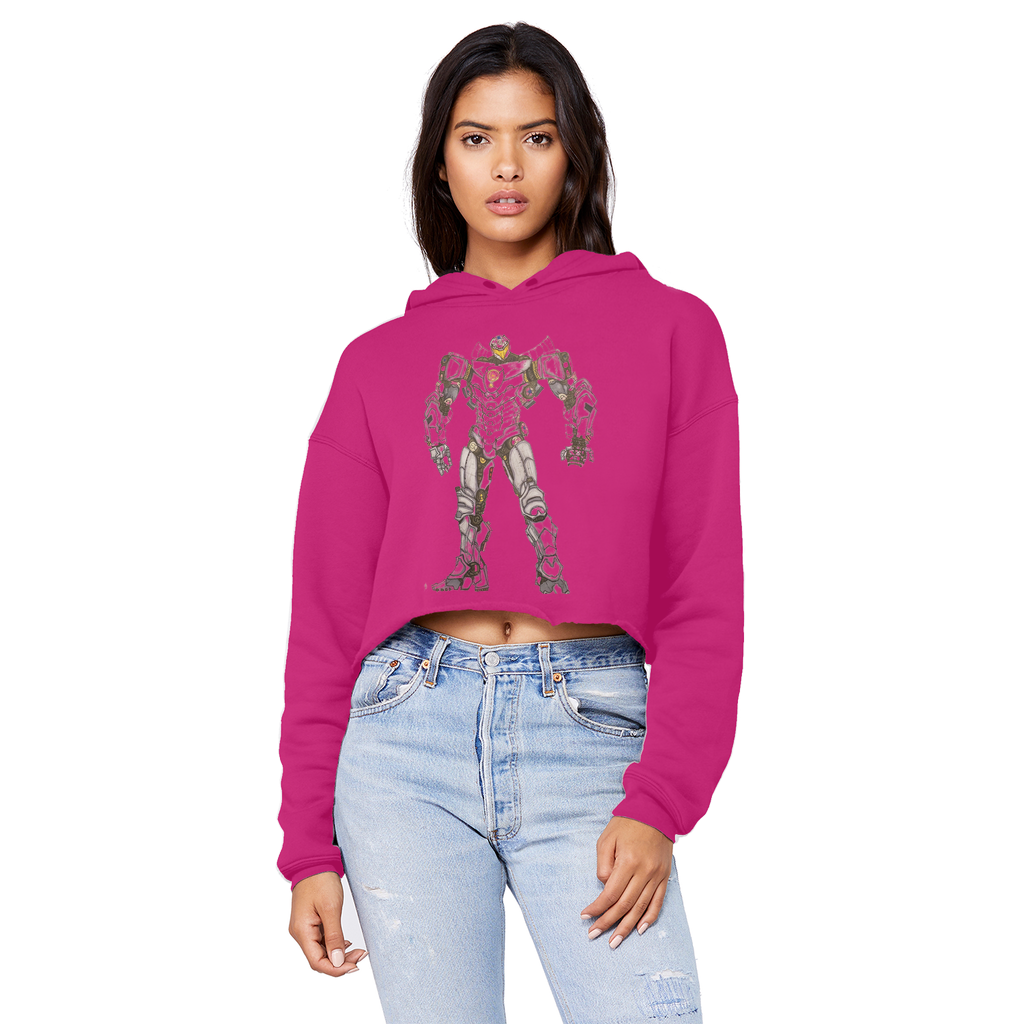 Rimitron Unisex Cropped Raw Edge Boyfriend Hoodie - IAKAM