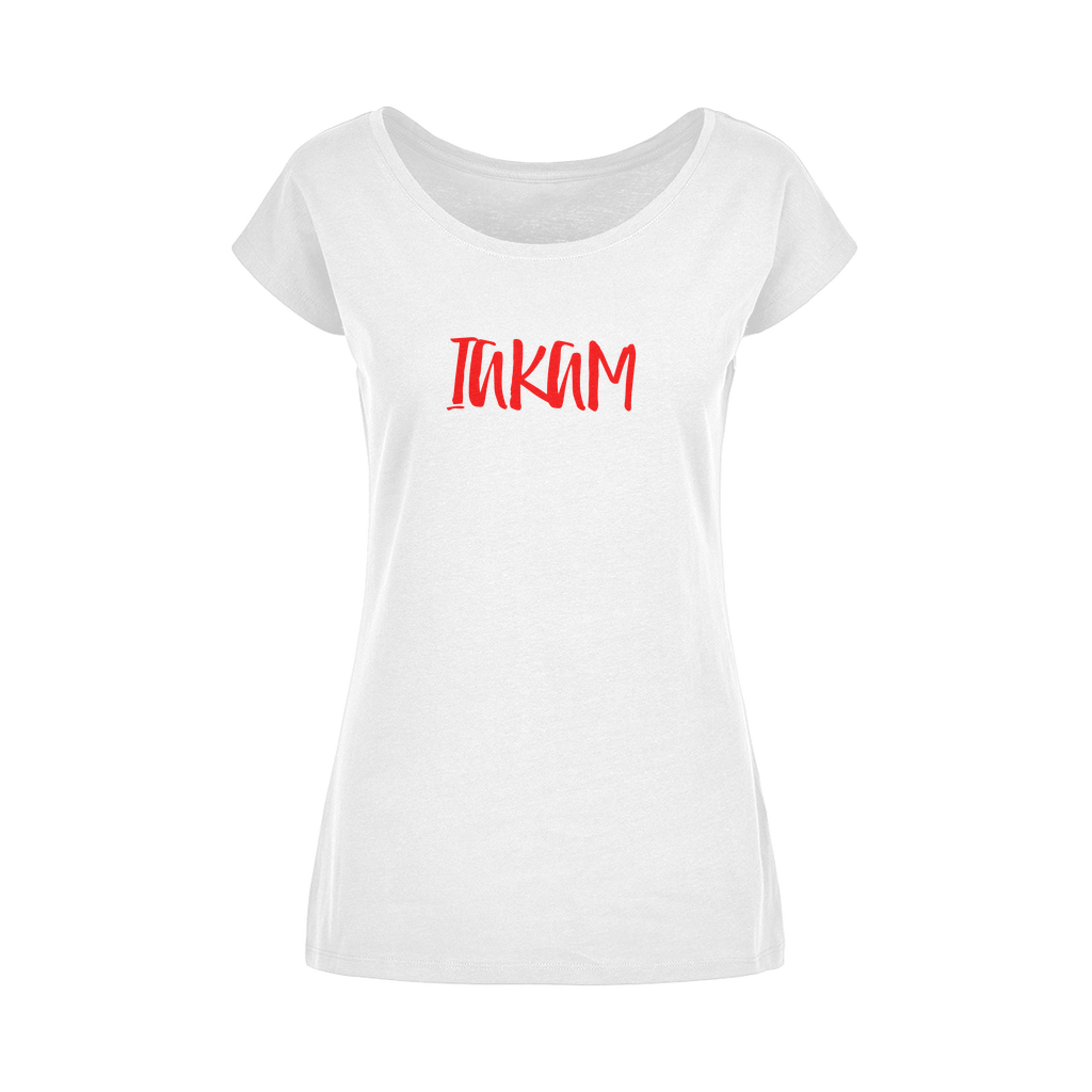 IAKAM Red Wide Neck Womens T-Shirt XS-5XL - IAKAM