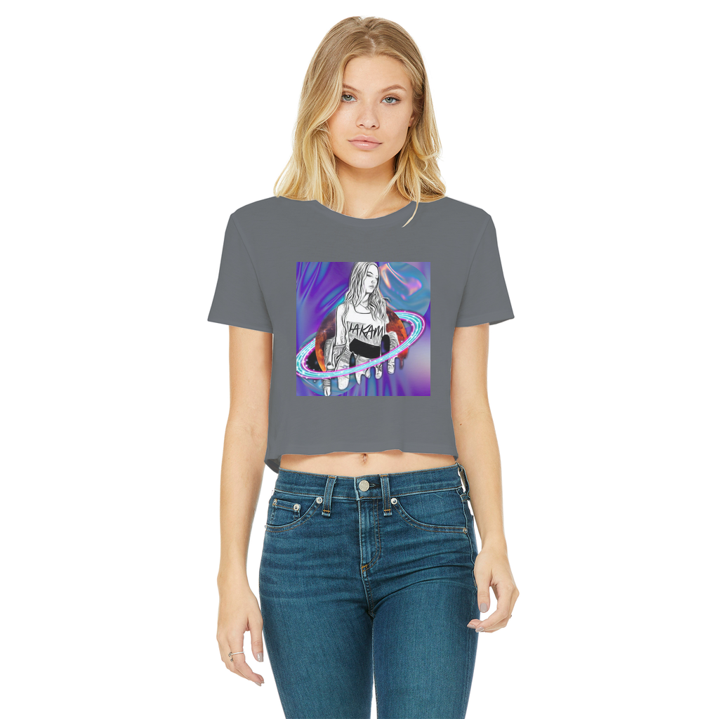 Outerspace 3 Classic Women's Cropped T-Shirt - IAKAM