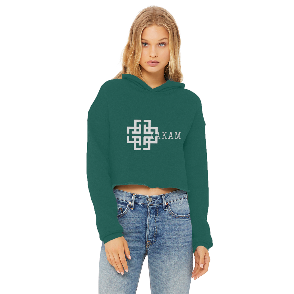 KAM S9 Hoodie Ladies Cropped Raw Edge Hoodie - IAKAM