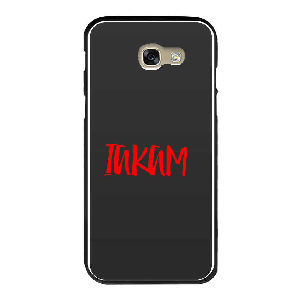 IAKAM Red Back Printed Black Hard Phone Case - IAKAM