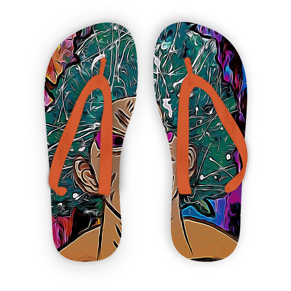 Green Saiyan Kids Flip Flops - IAKAM