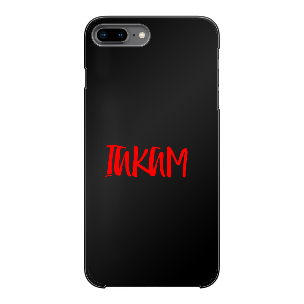 IAKAM Red Back Printed Black Hard Phone Case - IAKAM