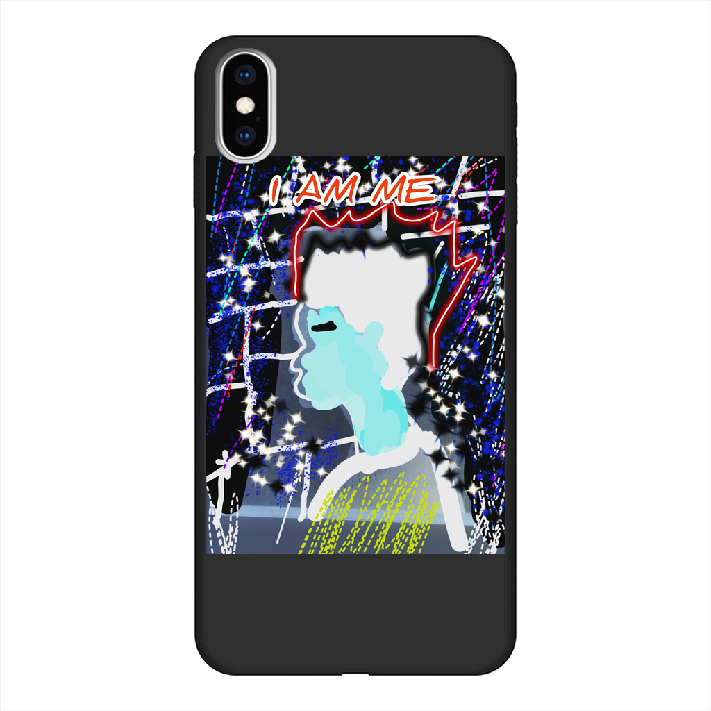 IME Back Printed Black Soft Phone Case - IAKAM