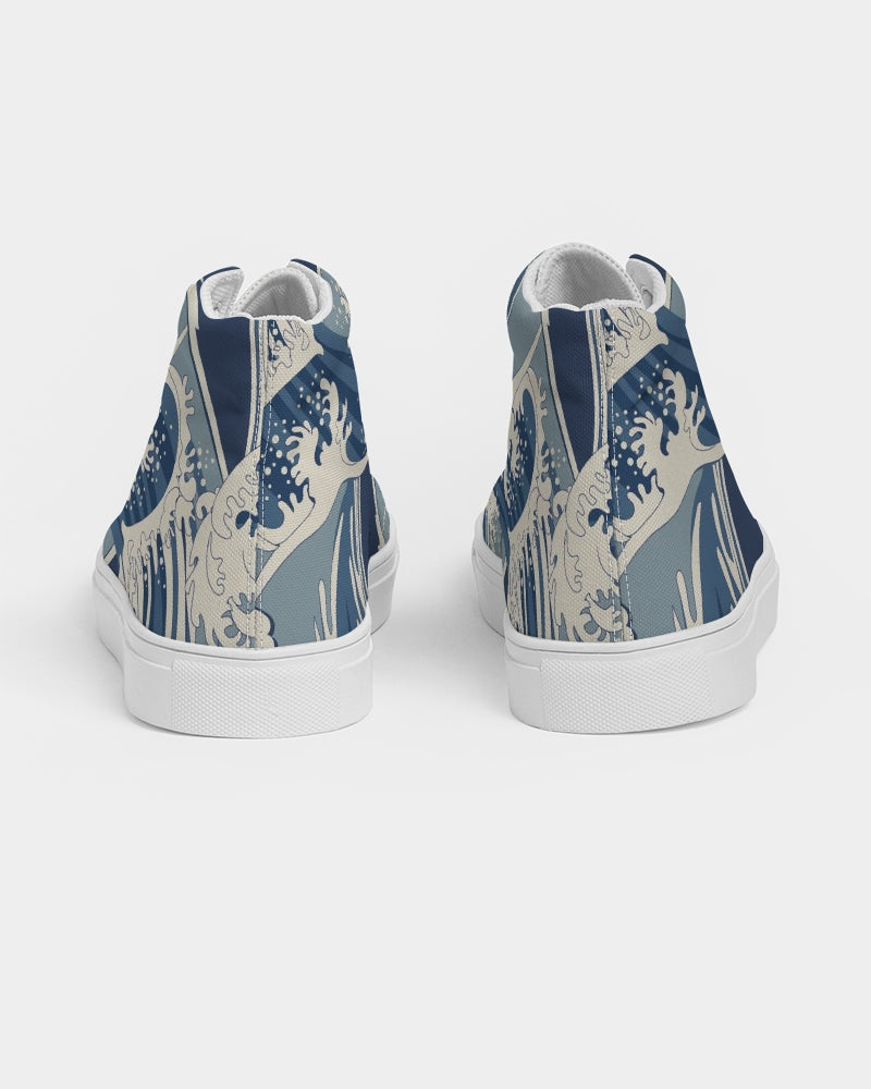 Waves Women's Hightop Canvas Shoe - IAKAM