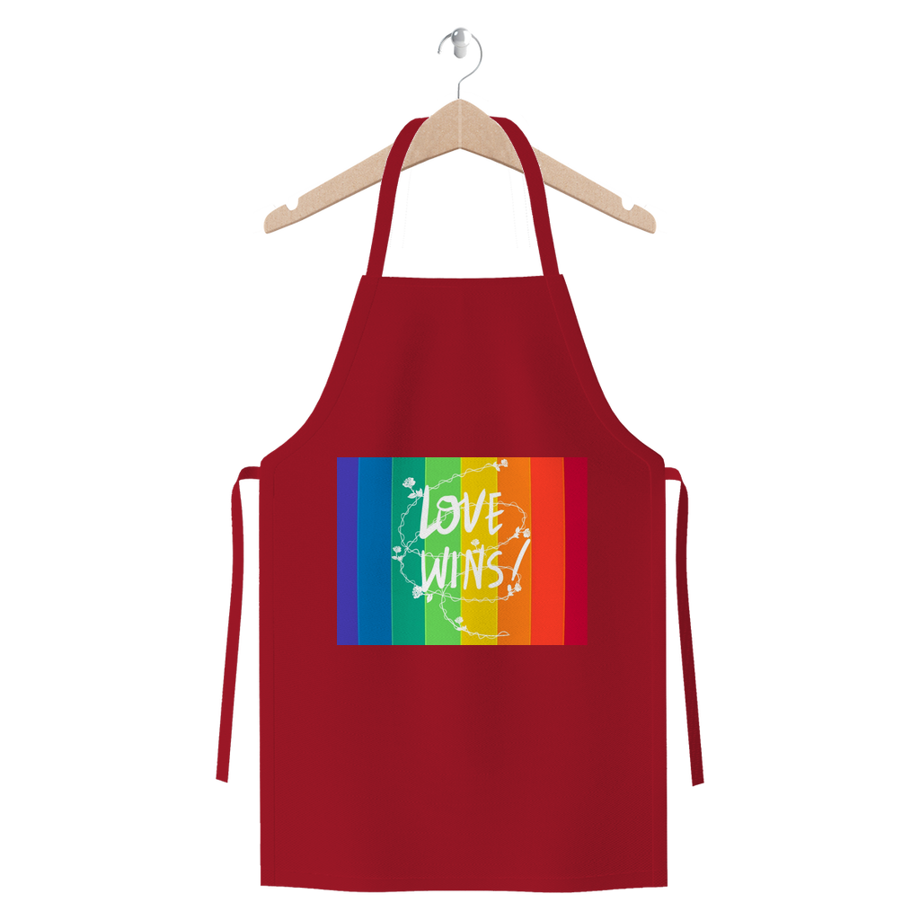 Love Wins Premium Jersey Apron - IAKAM