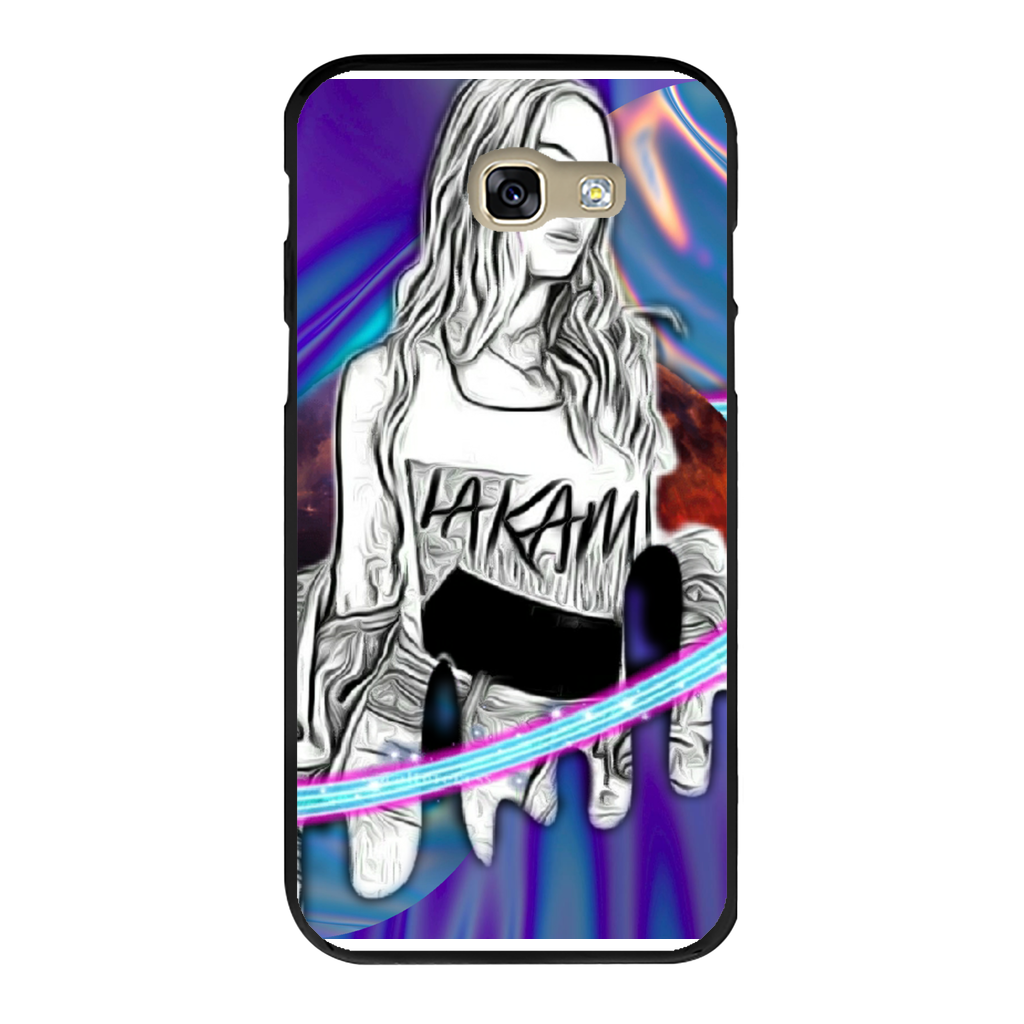 Outerspace3 Back Printed Black Hard Phone Case - IAKAM